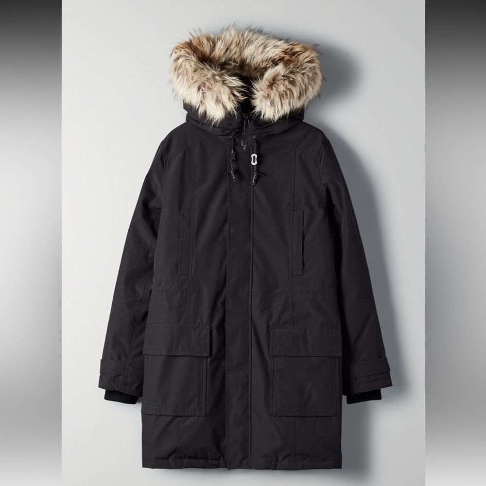 Aritzia TNA Bancroft Parka Down Winter Jacket Black L